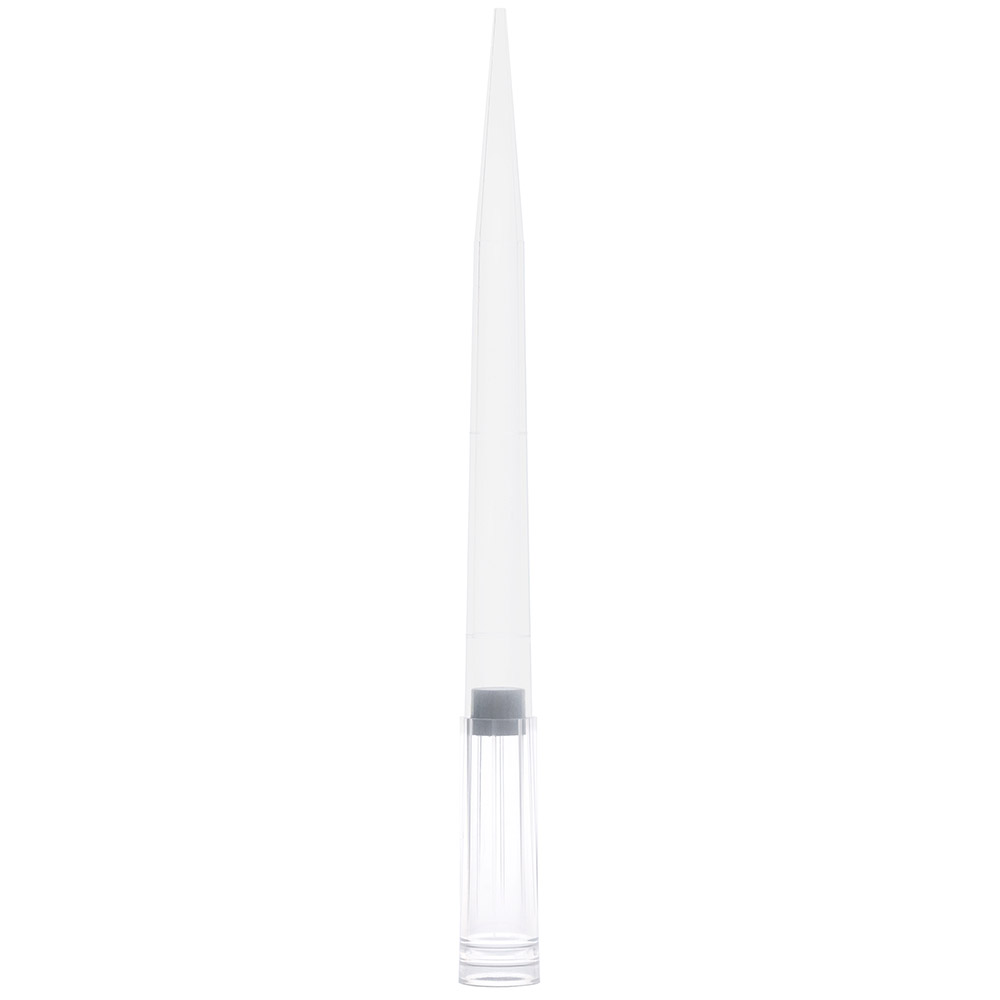 Globe Scientific Filter Pipette Tip, 1 - 1000uL, Certified, Universal, Low Retention, Graduated, 105mm, Natural, Extended Length, STERILE, 96/Rack, 10 Racks/Box, 2 Boxes/Carton Image