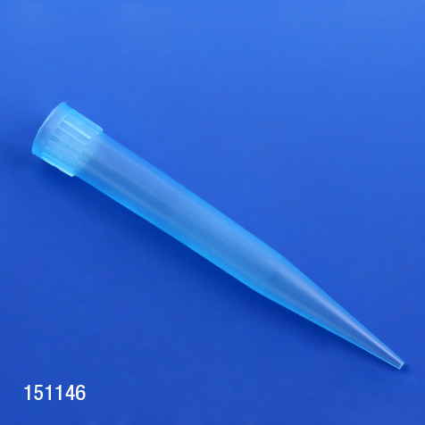 Globe Scientific Pipette Tip, 100 - 1000uL, Universal, Blue, 1000/Bag Image