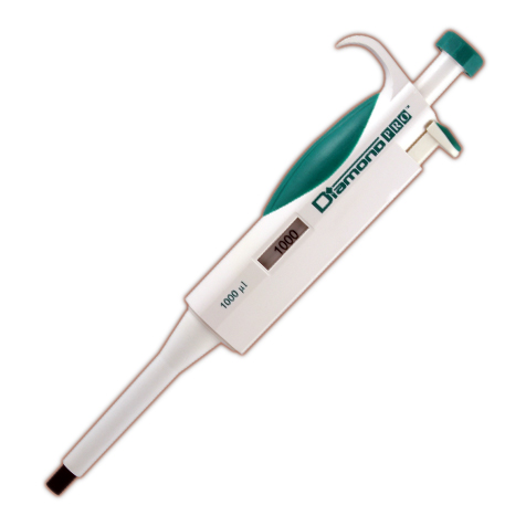 Globe Scientific Pipette, Diamond PRO, Fixed Volume, 1000uL (1mL), Light Green Image