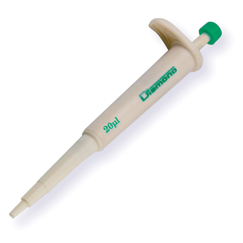 Globe Scientific Pipette, Diamond Jr., 20uL, Green, Autoclavable Image