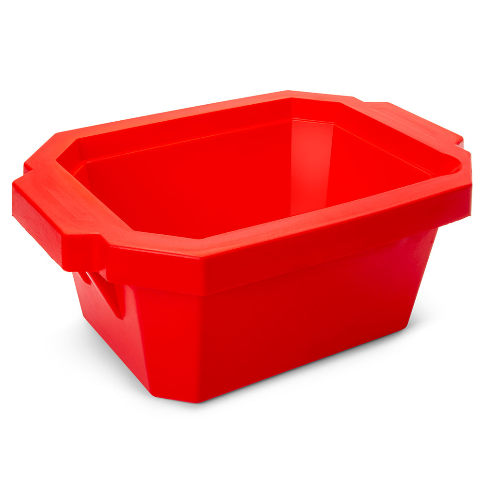 Globe Scientific Ice Tray with Lid, 4 Liter, Red Image