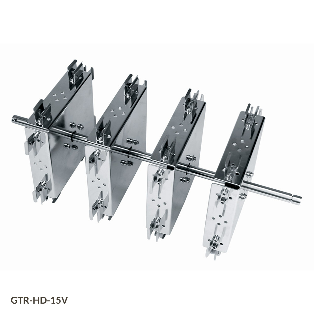 Globe Scientific Tube Holder for use with GTR-HD Series Tube Rotators, 16 Vertical Places for 15mL Microcentrifuge Tubes Image