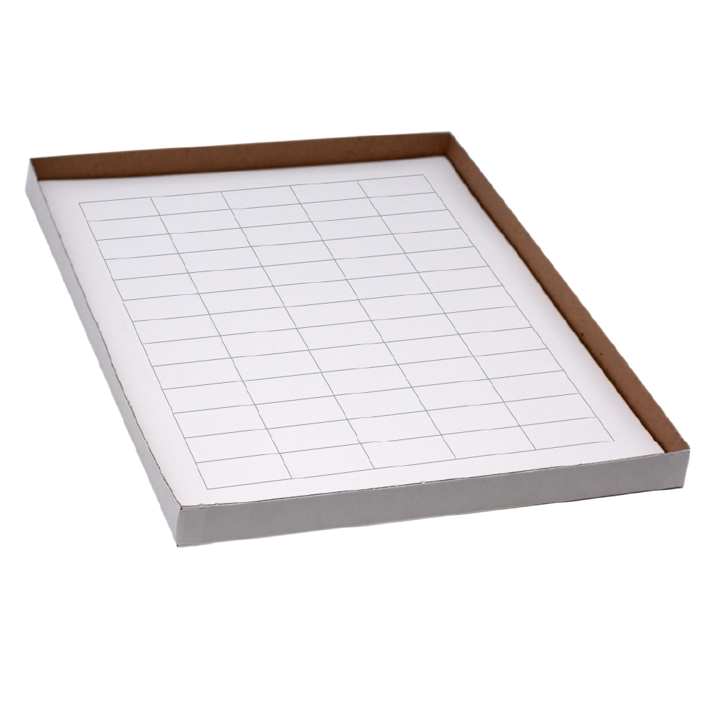 Globe Scientific Label Sheets, Cryo, 38x19mm, for General Use, 20 Sheets, 60 Labels per Sheet, White Image