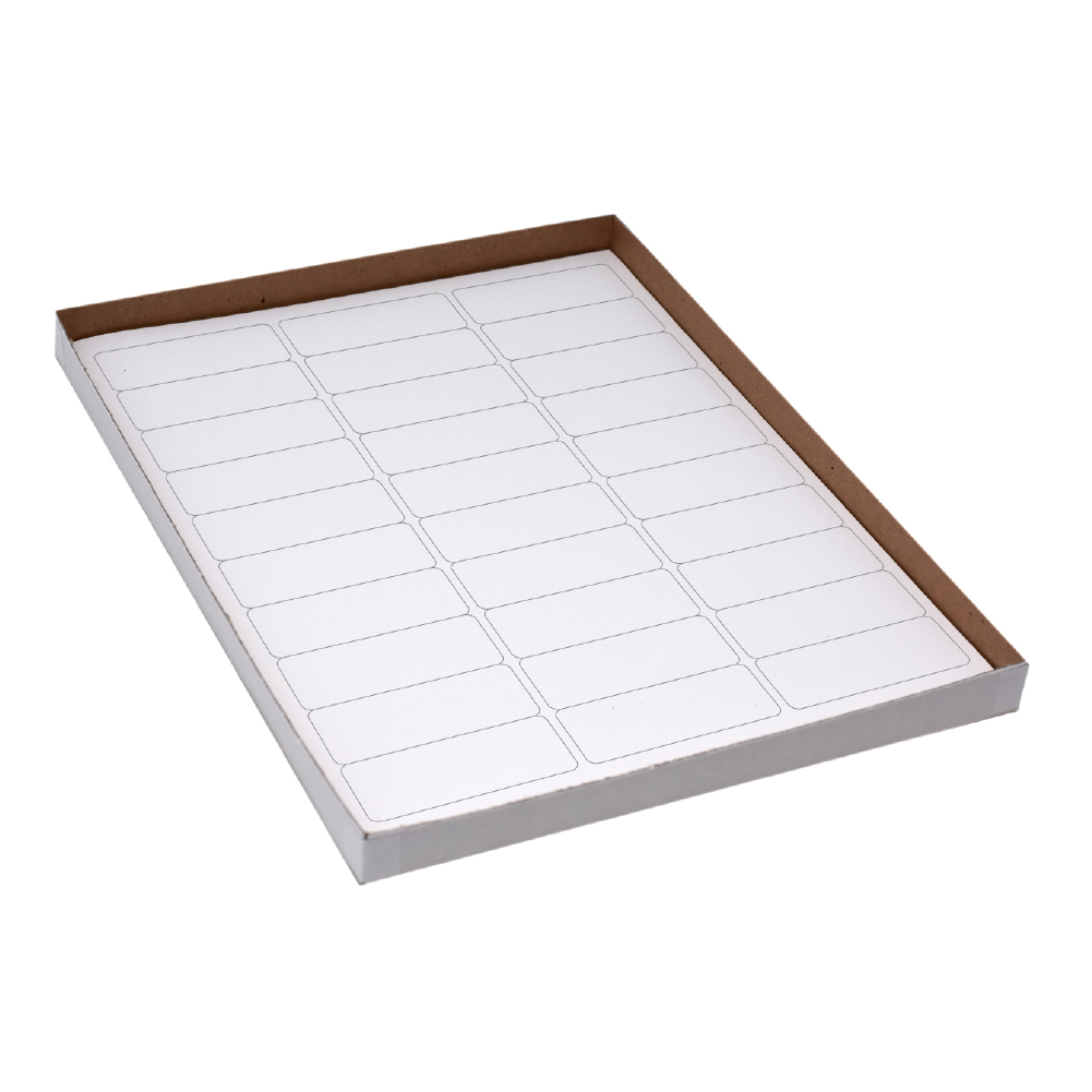 Globe Scientific Label Sheets, Cryo, 67x25mm, for Racks and Boxes, 20 Sheets, 30 Labels per Sheet, White Image