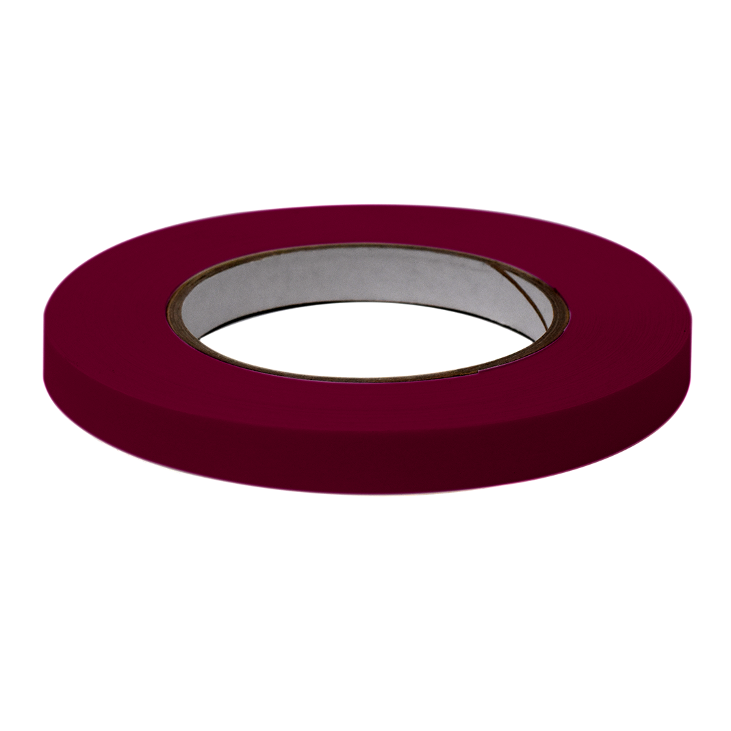 Globe Scientific Labeling Tape, 1/2" x 60yd per Roll, 6 Rolls/Case, Maroon  Image