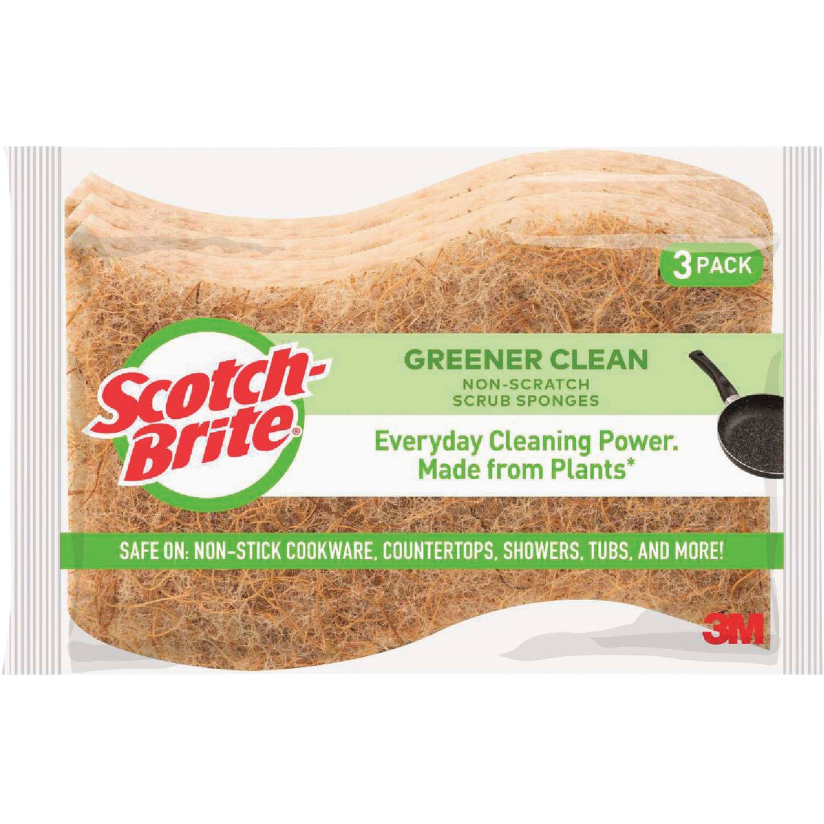 97033 3M Scotch-Brite Greener Clean Scrub Sponge