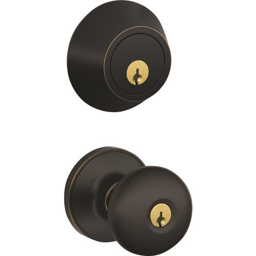 JC60VSTR716 Dexter Stratus Single Cylinder Deadbolt & Door Knob Combo