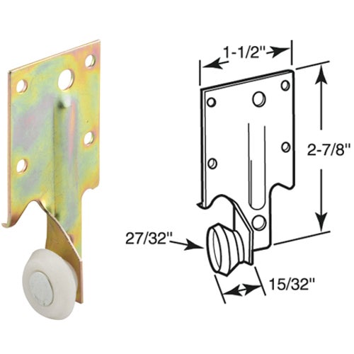 R 7132 Prime-Line Rear Drawer Roller Bracket