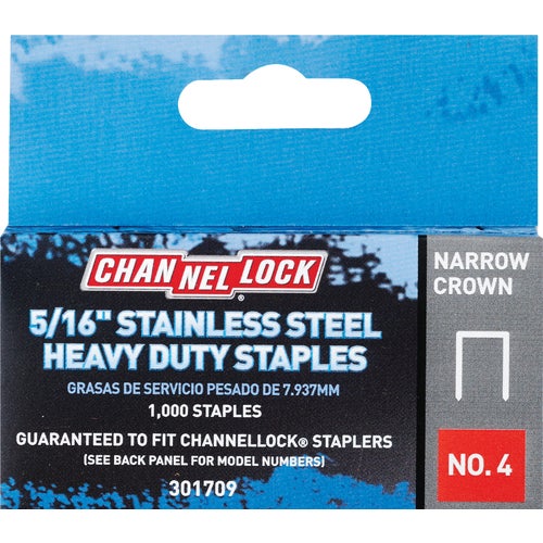 301709 Channellock No. 4 Narrow Crown Staple