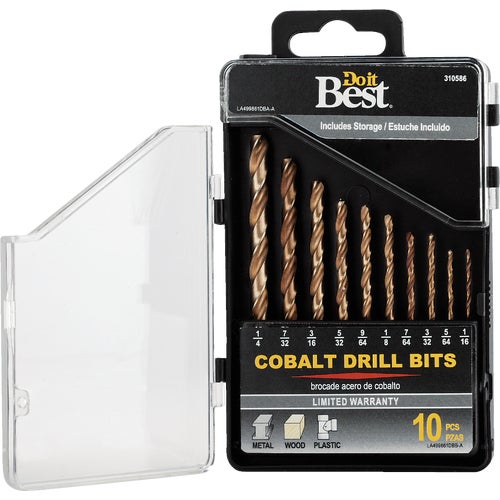 499861DB Do it Best 10-Piece Cobalt Drill Bit Set