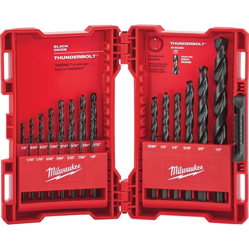 48-89-2801 Milwaukee Thunderbolt 21-Piece Black Oxide Drill Bit Set