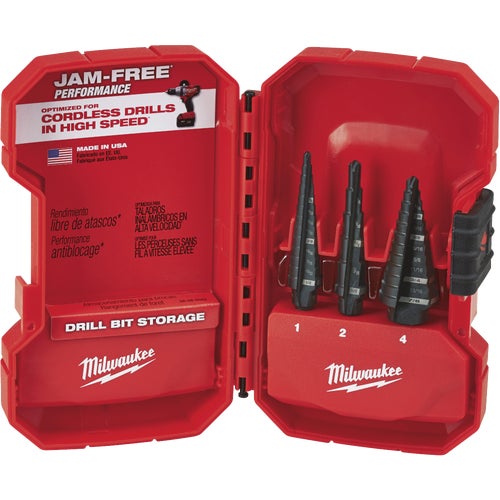 48-89-9221 Milwaukee 3-Piece Step Drill Bit Set