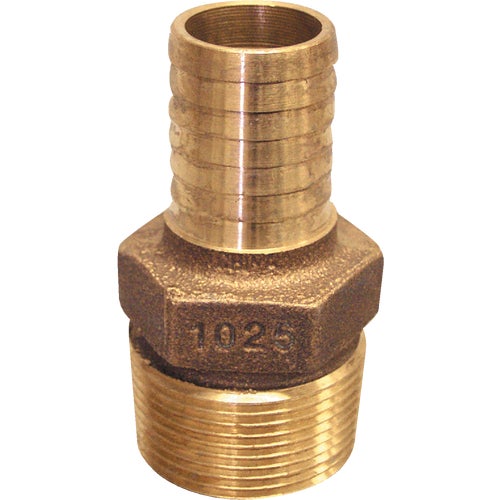 RBMANL1025 Low Lead Brass Hose Barb Reducing Adapter