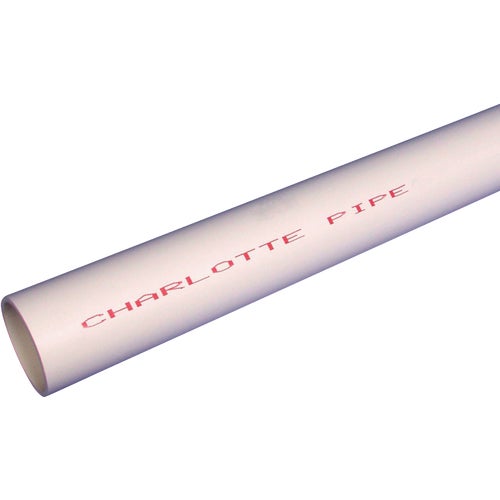 PVC 04005 0600 Charlotte Pipe 10 Ft. Schedule 40 Cold Water PVC Pressure Pipe