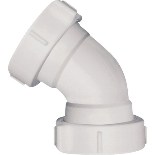 49PVCK Plastic 45 degrees Double Slip-joint Coupling Elbow