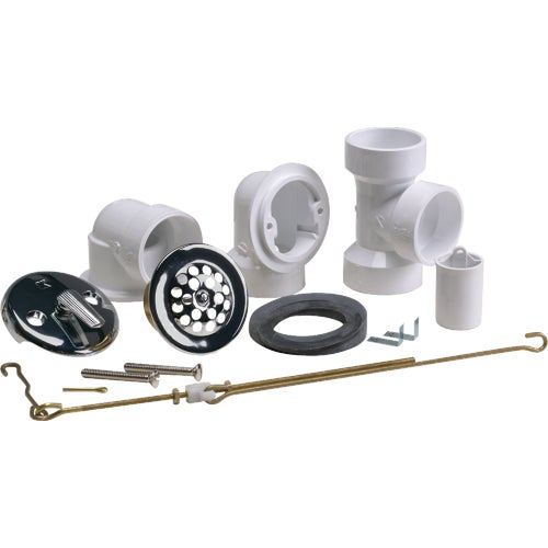 641PVC Keeney Triplever Half Pack Bath Drain Kit