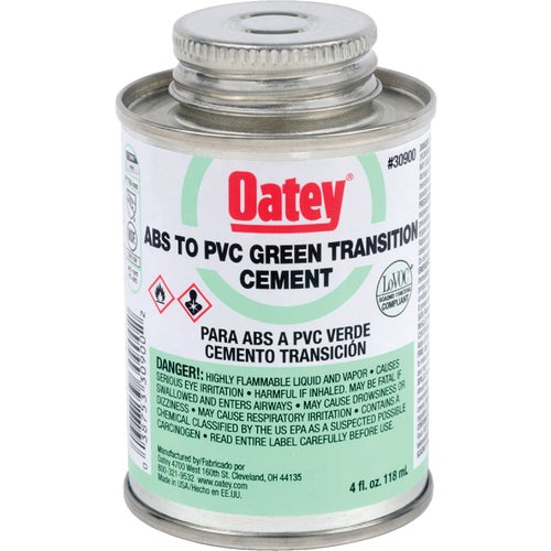 30900 Oatey ABS to PVC Green Transition PVC Cement