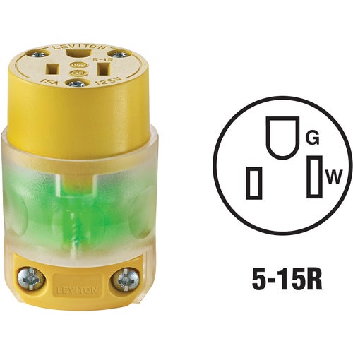 R50-515CV-LIT Leviton Illuminated Cord Connector