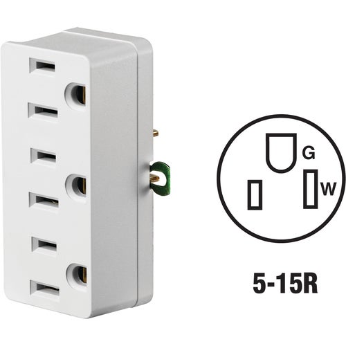 001-00698-00I Leviton 3-To-2 Multi-Outlet Tap