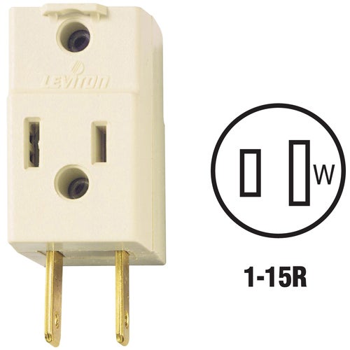 002-00531-00W Leviton Triple Outlet Cube Tap