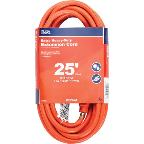 OU-JTW-123-50-OR Do it Best 12/3 Heavy-Duty Outdoor Extension Cord