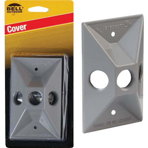 5189-6 Bell Rectangular Cluster Weatherproof Outdoor Box Cover