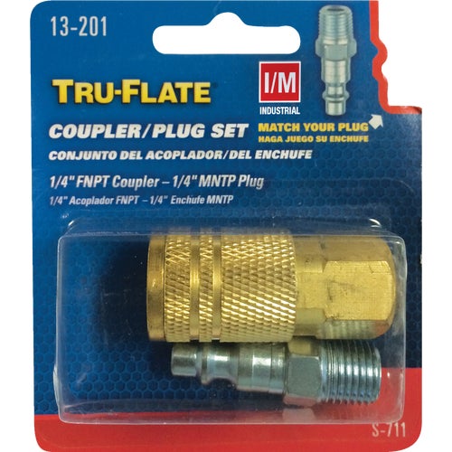 13-201 Tru-Flate 1/4" Coupler & Nipple Set