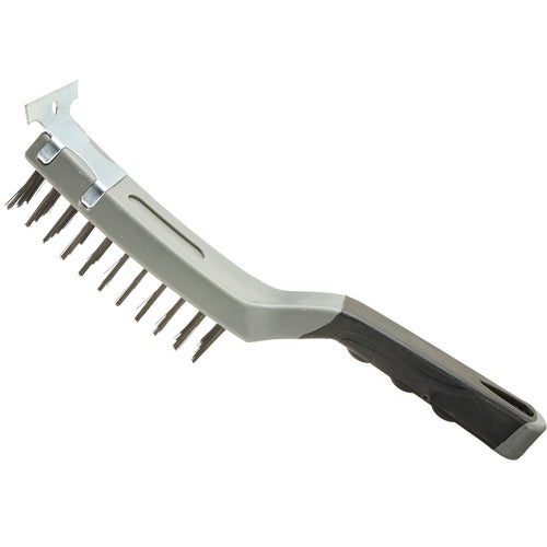 382 Best Look Stiff Wire Brush With Scraper