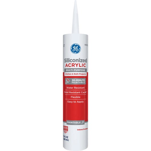 MAKB210WT GE Ultra Seal Kitchen & Bath Siliconized Acrylic Latex Caulk