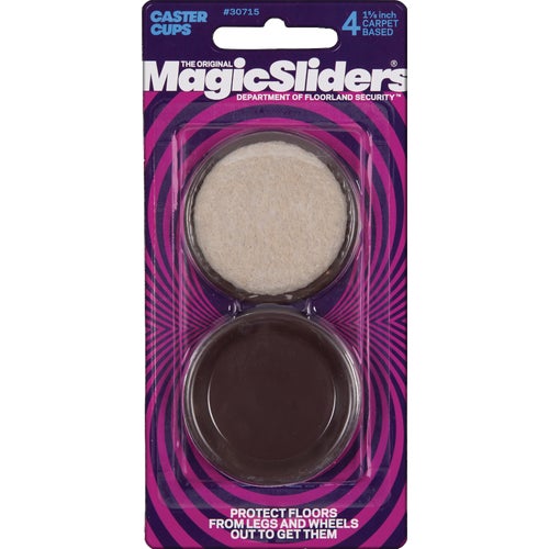 30715 Magic Sliders Round Carpet Based Furniture Leg Cup