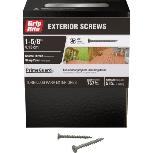 PTN158S5 Grip-Rite PrimeGuard Ten Phillips Deck Screws