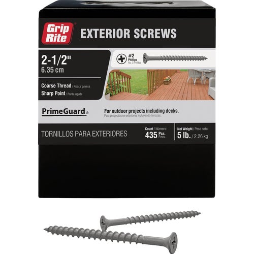 PTN212S5 Grip-Rite PrimeGuard Ten Phillips Deck Screws