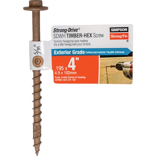 SDWH19400DB-RP1 Simpson Strong-Tie Strong-Drive Timber-Hex Structure Screw