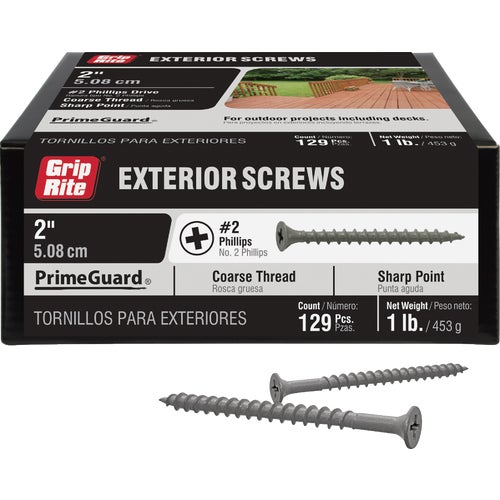 PTN2S1 Grip-Rite PrimeGuard Ten Phillips Deck Screws