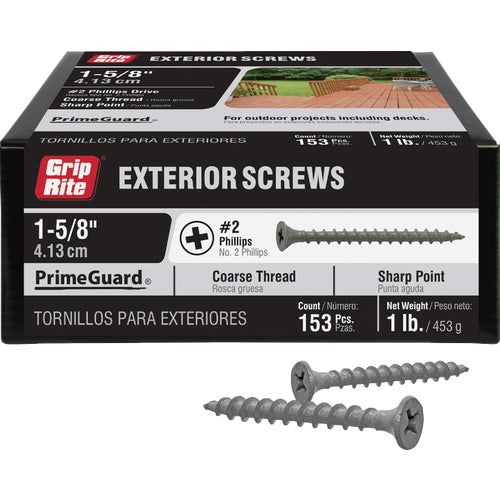 PTN158S1 Grip-Rite PrimeGuard Ten Phillips Deck Screws