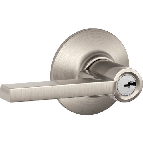 F51 V LAT 619 Schlage Latitude Single Cylinder Entry Door Lever Lockset