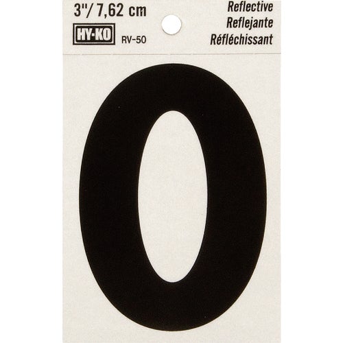 RV-50/O Midwest Fastener Hy-Ko Vinyl Reflective Letter O