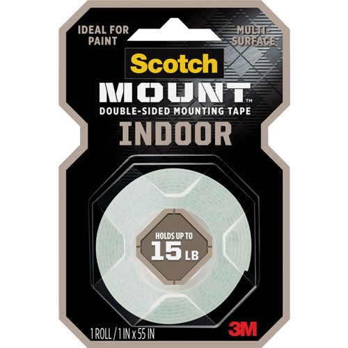 214H Scotch-Mount White Indoor Double-Sided Mounting Tape