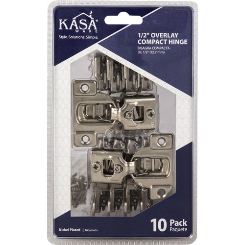 KFHCN012-A-10 Hardware Resources KasaWare Overlay Soft Close Compact Hinge