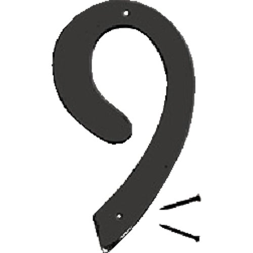 BK-40/9 Midwest Fastener Hy-Ko Satin Black House Number