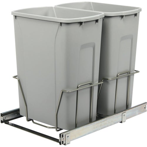 RS-PSW15-2-29-P Knape & Vogt Real Solutions Double Pull-Out Waste Container