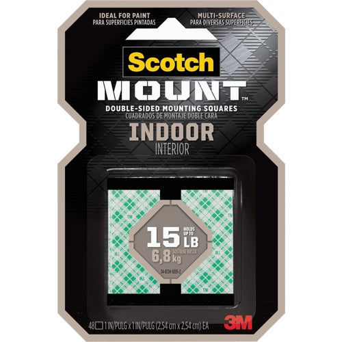 111H-SQ-48 Scotch-Mount Indoor Double-Sided Mounting Squares