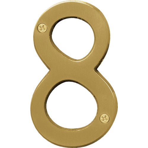 BR-43BB/8 Midwest Fastener Hy-Ko Brushed Brass House Number