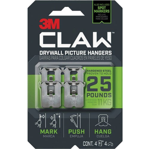 3PH25M-4ES 3M Claw Drywall Picture Hanger