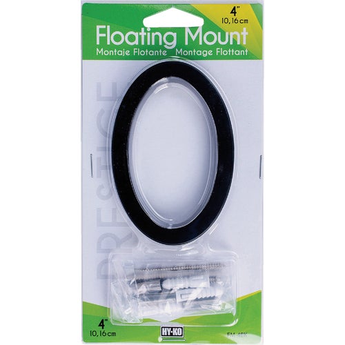 FM-4BK/0 Midwest Fastener Hy-Ko Black Floating Mount House Number