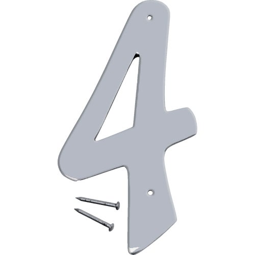 SN-40/4 Midwest Fastener Hy-Ko Satin Nickel House Number