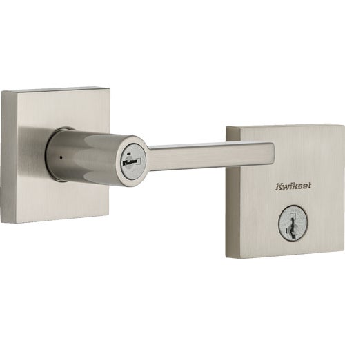 99910-067 Kwikset Halifax Deadbolt and Door Lever Combo With SmartKey