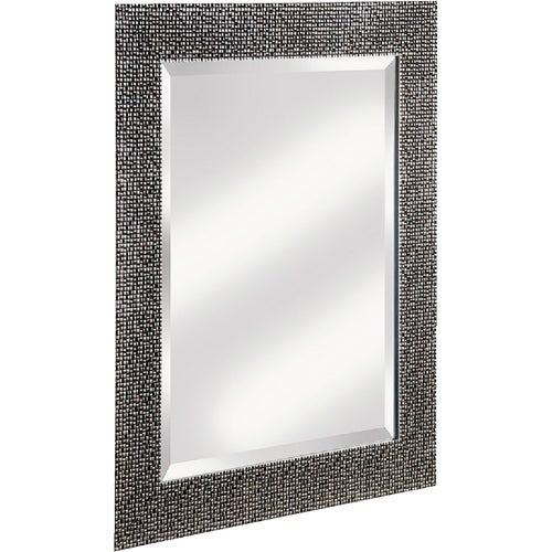 20-0505 Erias Home Designs Chromed Espresso Wall Mirror