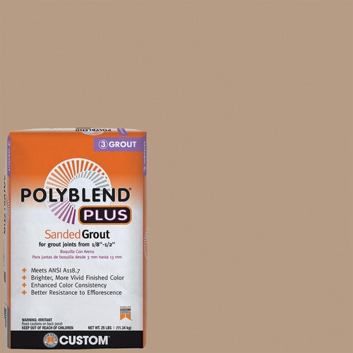 PBPG38025 Custom Building Products PolyBlend PLUS Sanded Tile Grout