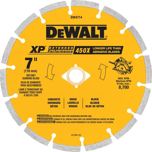 DW4714T DeWalt XP Segmented Diamond Blade